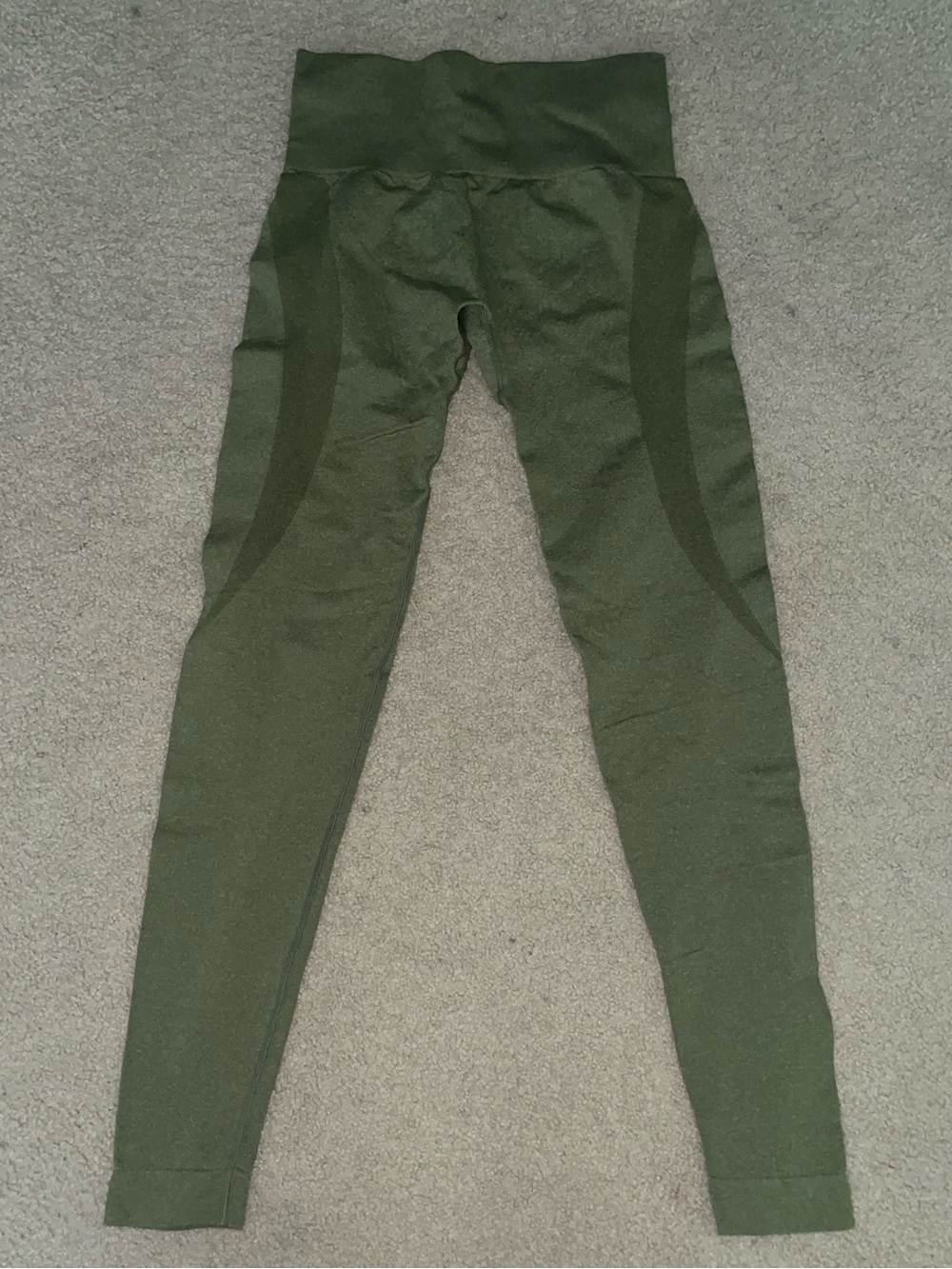 Amazon Women's Olive Green High-Waist Leggings
